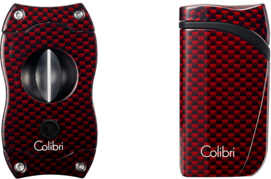 Colibri Gift Set Falcon Carbon + V-Cut Carbon Red - complete set