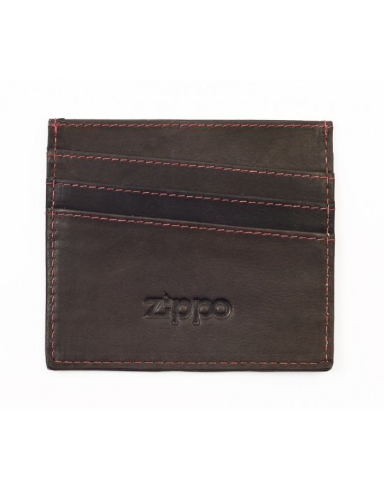 Zippo lederwaren Credit Card Holder Mocca - vooraanzicht