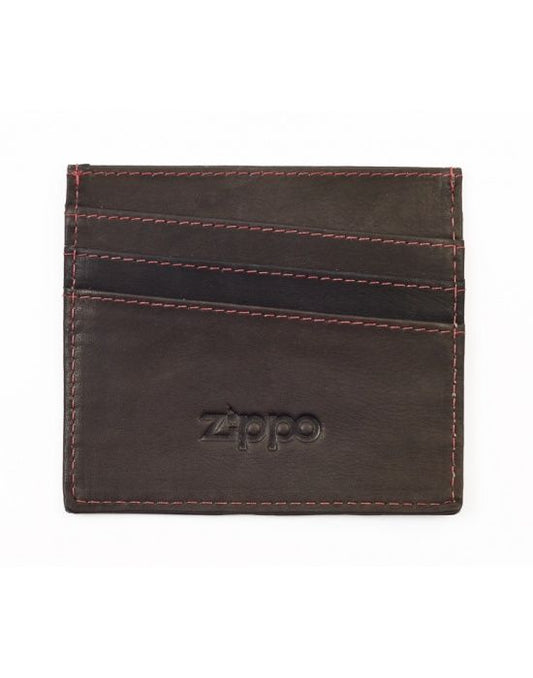 Zippo lederwaren Credit Card Holder Mocca - vooraanzicht