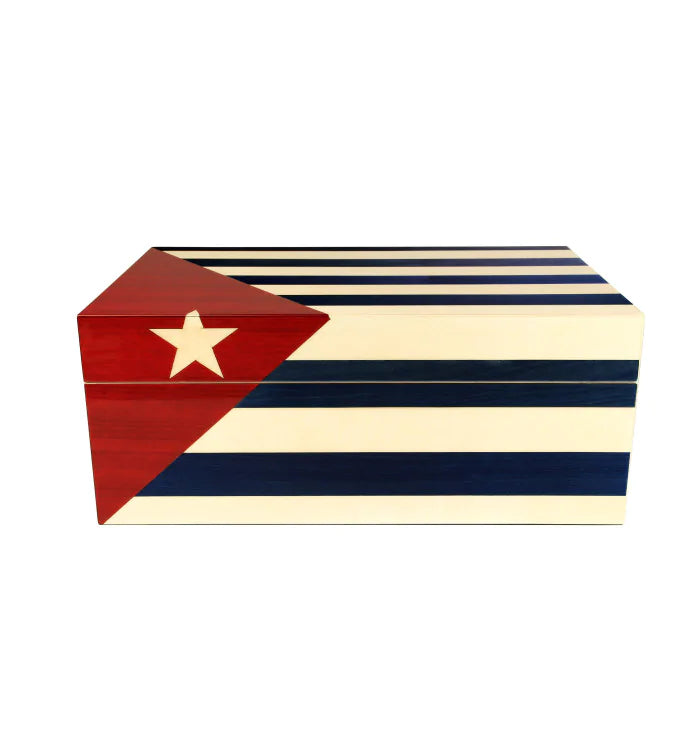 Adorini Cuba Te Amo Humidor Grande Deluxe - zijaanzicht met scheidingswanden