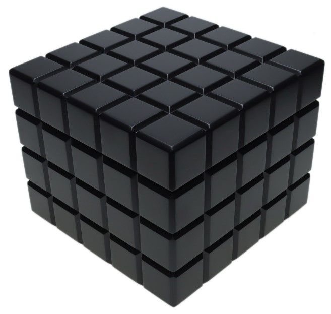 Colibri Humidor Heritage Cube Black - vooraanzicht