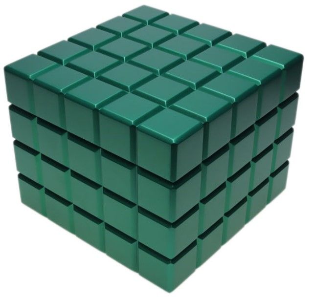 Colibri Humidor Heritage Cube Green - vooraanzicht