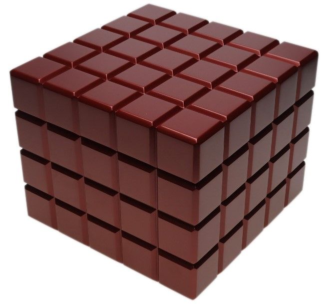 Colibri Humidor Heritage Cube Red - vooraanzicht