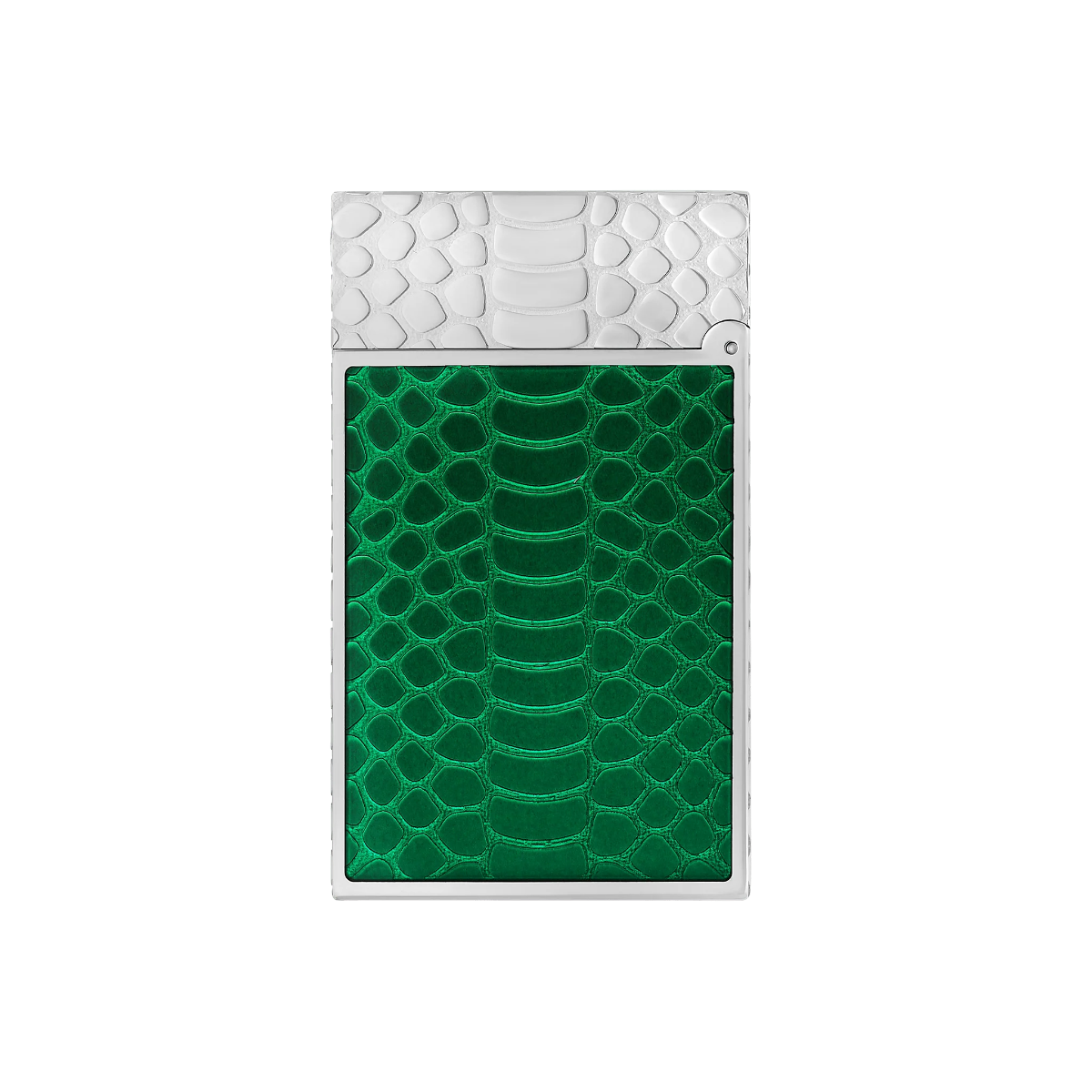 Dupont - Linge 2 Snake Skin - Green - zijaanzicht