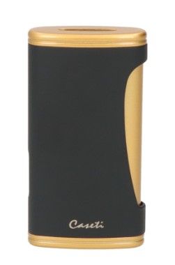 Caseti Wide Flat Flame Black/Gold With Punch 08MM - vooraanzicht