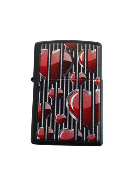 Zippo Aansteker - 218 Hearts Design 2 - vooraanzicht