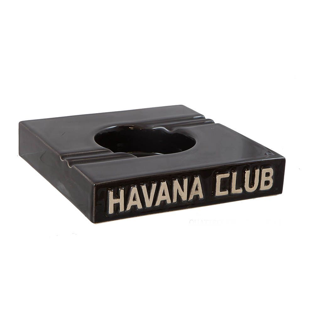 Havana Club El Cuatro Ebony Black - sigarenasbak in Ebony Black
