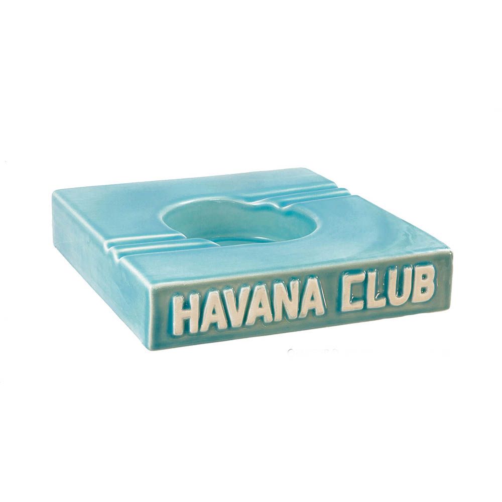 Havana Club El Cuatro Turquoise Blue - sigarenasbak in Turquoise Blue