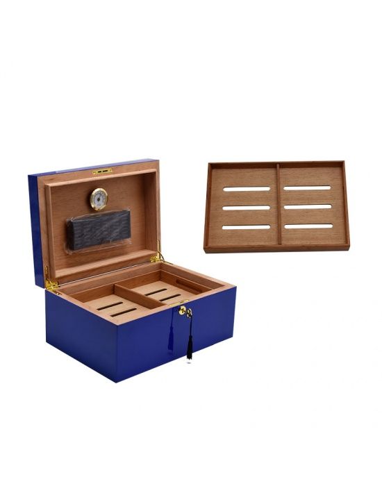 Humidor Cuba Maxi - binnenaanzicht met ruim cederhout interieur