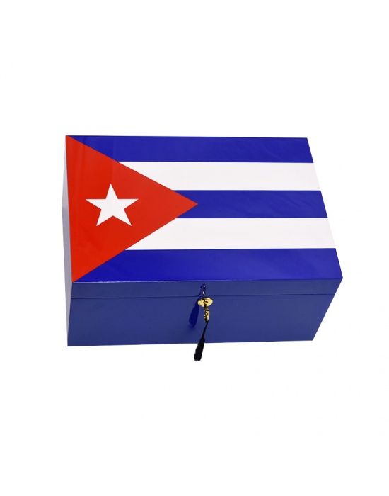 Humidor Cuba Maxi - detail decoratie en sluiting