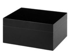 Angelo Humidor high Gloss Black - vooraanzicht productfoto