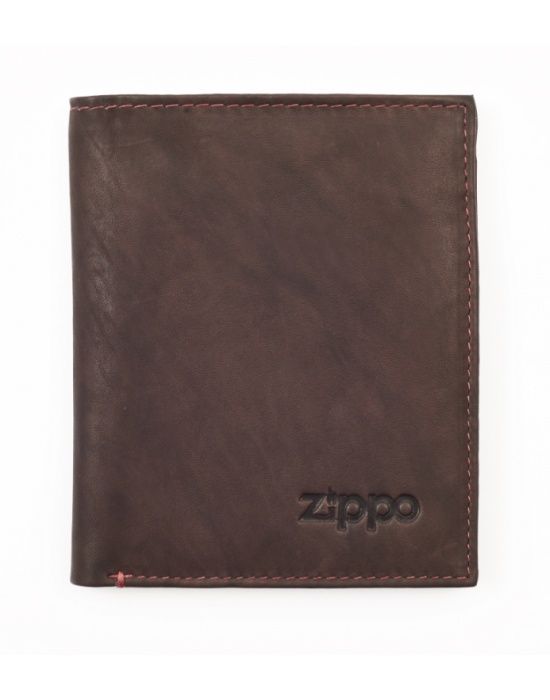 Zippo lederwaren Mens Wallet Brown - vooraanzicht