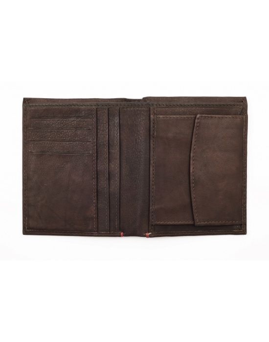 Zippo lederwaren Mens Wallet Brown - detail