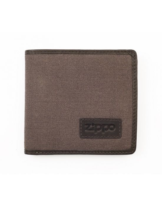 Zippo lederwaren Mens Wallet Mocca Grey - vooraanzicht