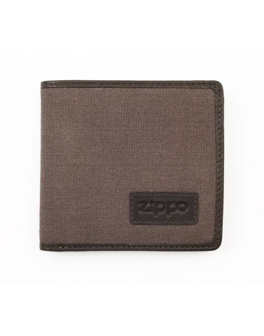 Zippo lederwaren Mens Wallet Mocca Grey - vooraanzicht