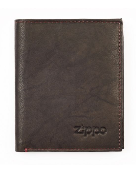 Zippo lederwaren Mens Wallet Mocca - vooraanzicht