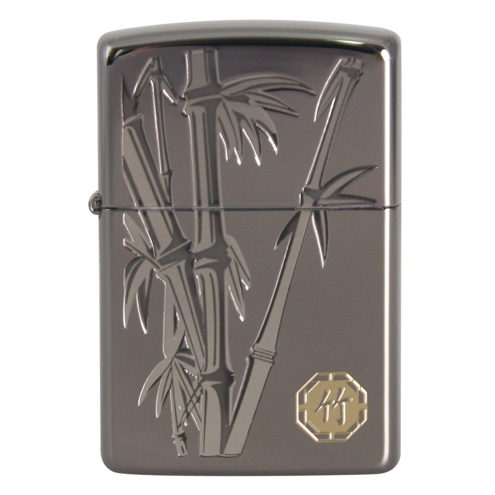 Zippo Aansteker Asian The four Gracious Plants Bamboo New - vooraanzicht