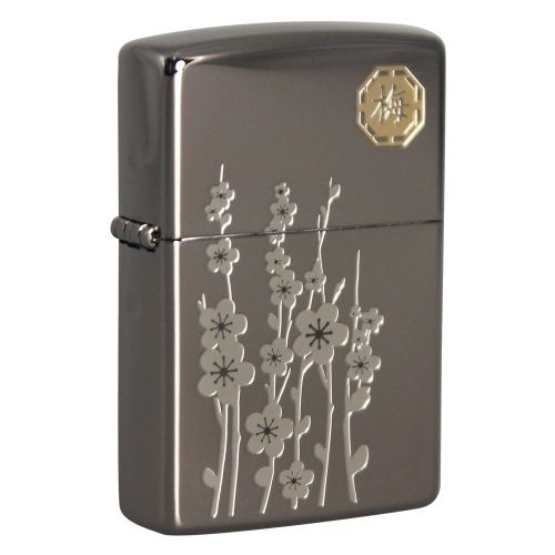 Zippo Aansteker Asian The four Gracious Plants Blossom New. - vooraanzicht