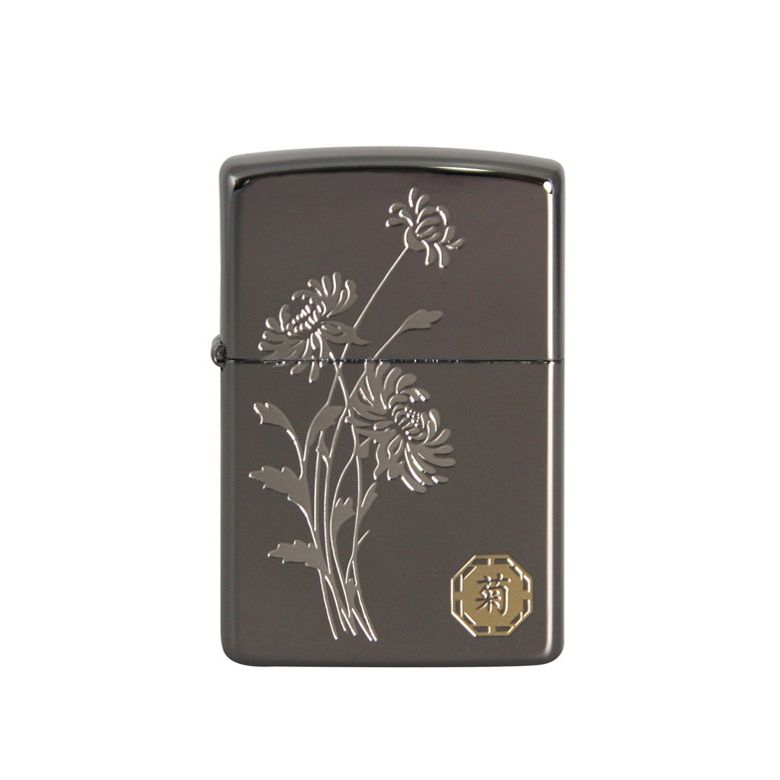 Zippo Aansteker Asian The four Gracious Plants Chrys. New - vooraanzicht