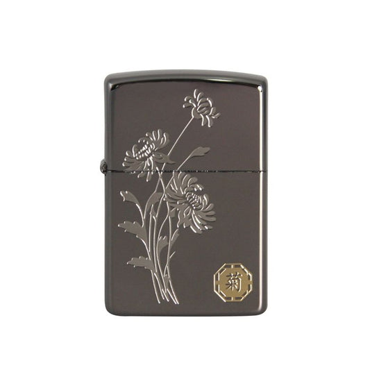 Zippo Aansteker Asian The four Gracious Plants Chrys. New - vooraanzicht