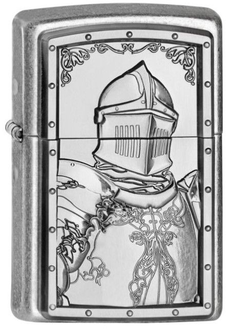 Zippo 121FB A Knight's Tale Limited ed. aansteker achteraanzicht
