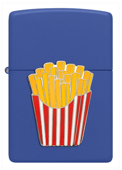 Zippo Aansteker 229 Foodie FRIES Emblem - vooraanzicht
