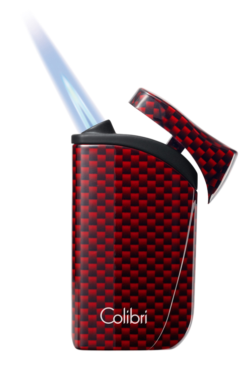 Colibri Single Flame Falcon Carbon Fiber Red - detail