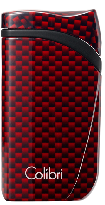 Colibri Single Flame Falcon Carbon Fiber Red - vooraanzicht