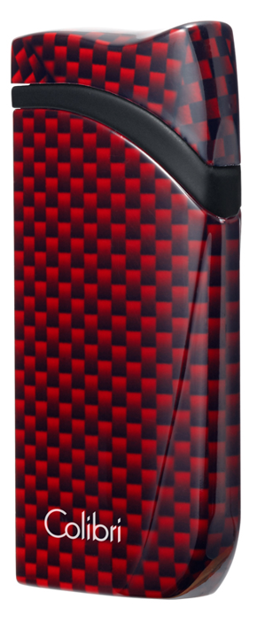 Colibri Single Flame Falcon Carbon Fiber Red - zijaanzicht