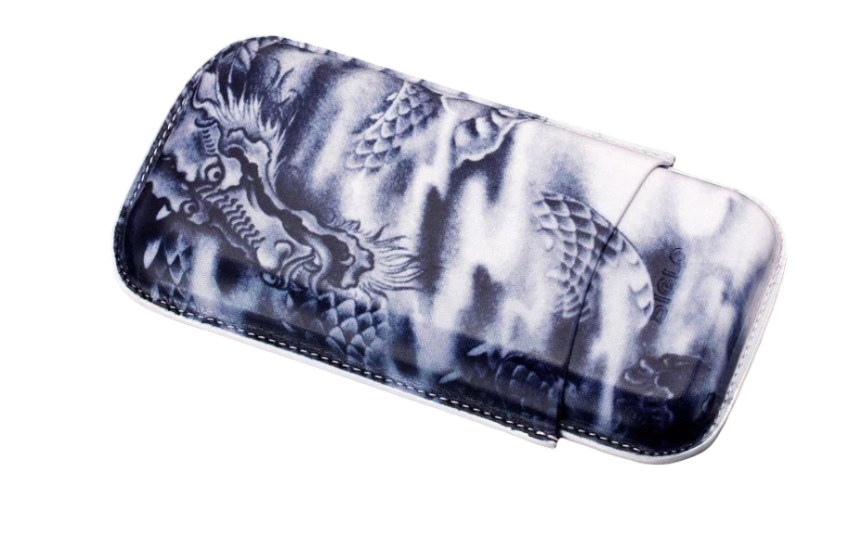 Siglo - Tattoo Leather Case - Dragon - vooraanzicht