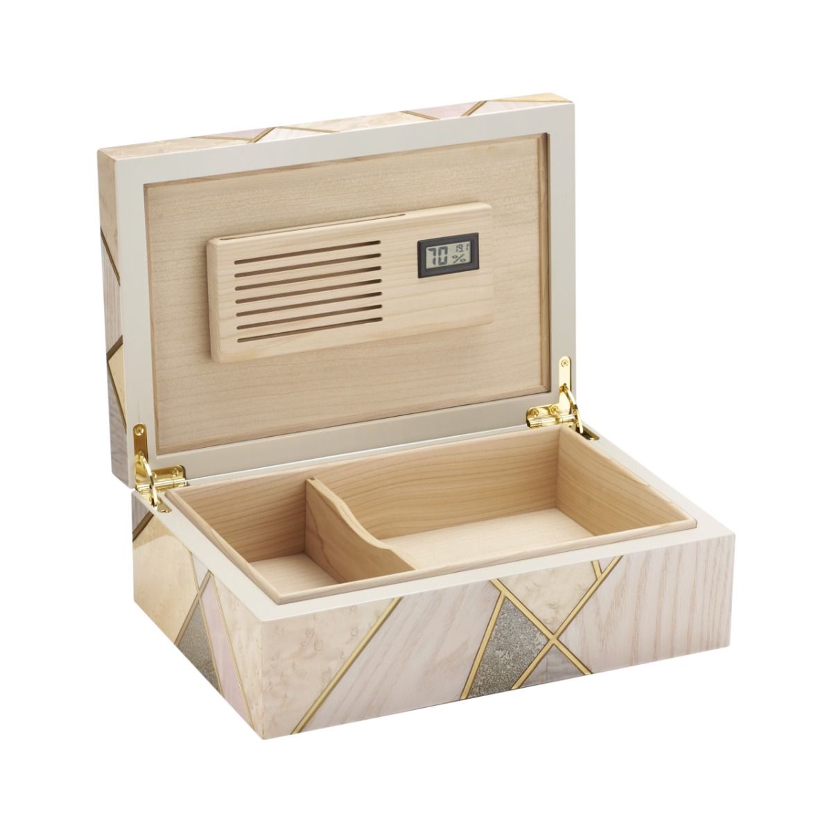 Morici Tellux Riviera Humidor - binnenaanzicht cederhout