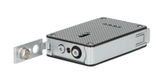 Caseti Lighter Double + soft Jet Carb/Chrome with 08MM Punch - detail