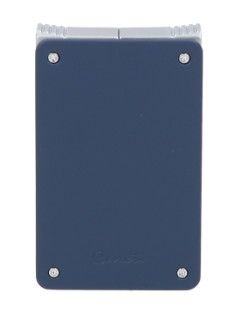 Caseti Lighter Double + soft Jet Blue/Chrome with 08MM Punch - vooraanzicht