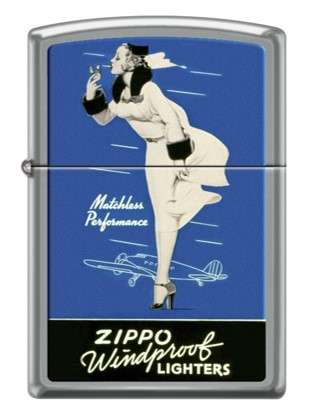 Zippo Aansteker Windy Design - vooraanzicht