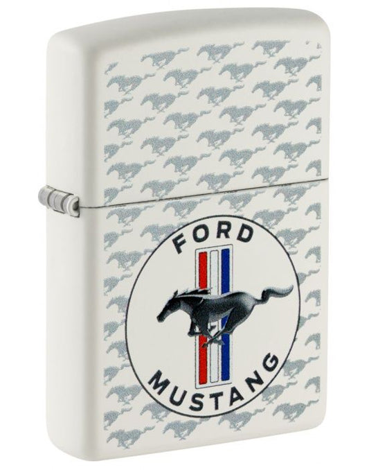 Zippo Aansteker 214 Ford Mustang Horse & Bars Device - vooraanzicht