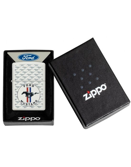 Zippo Aansteker 214 Ford Mustang Horse & Bars Device - detail 2