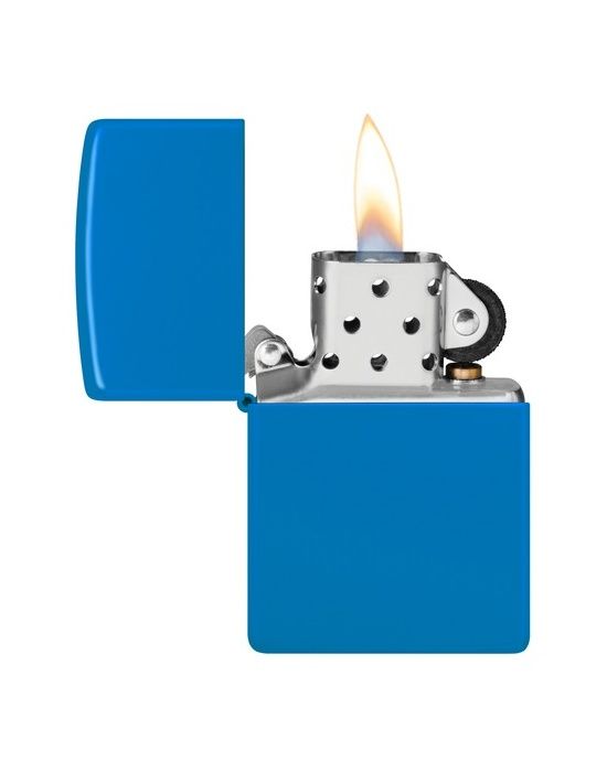 Zippo Aansteker 48628 Sky Blue Matte - achteraanzicht