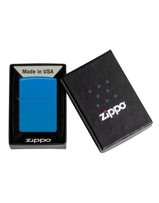 Zippo Aansteker 48628 Sky Blue Matte - detail