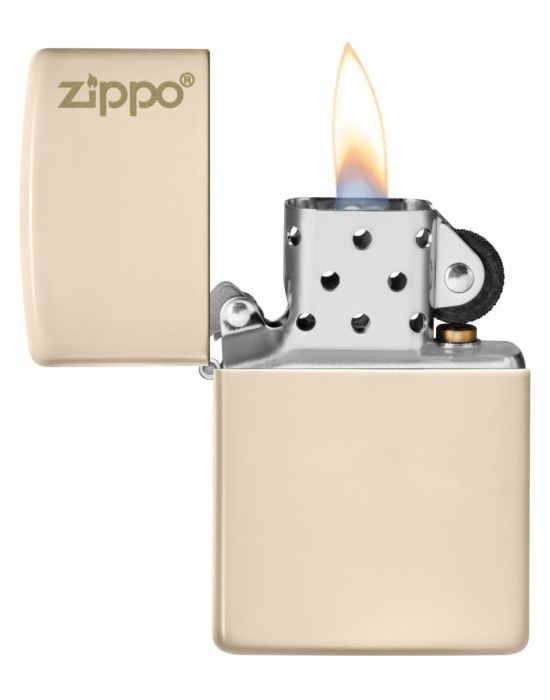Zippo Aansteker 49453ZL Flat Sand Zippo Logo - detail