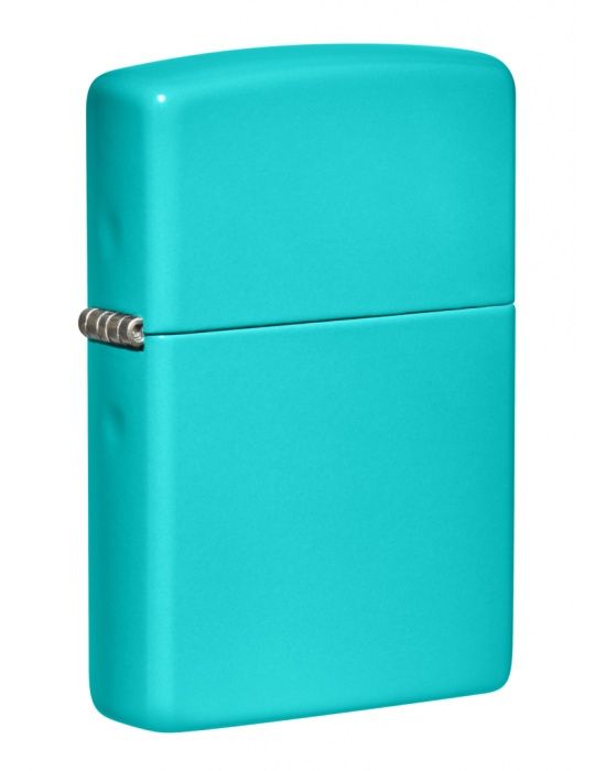 Zippo Aansteker 49454 Regular Flat Turquoise - vooraanzicht