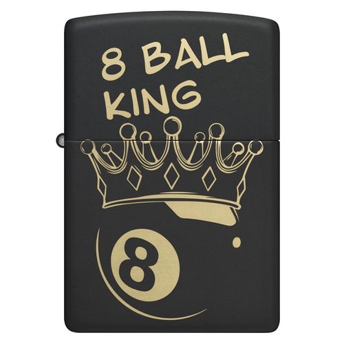 Zippo Aansteker 218 King 8 Ball Design - vooraanzicht