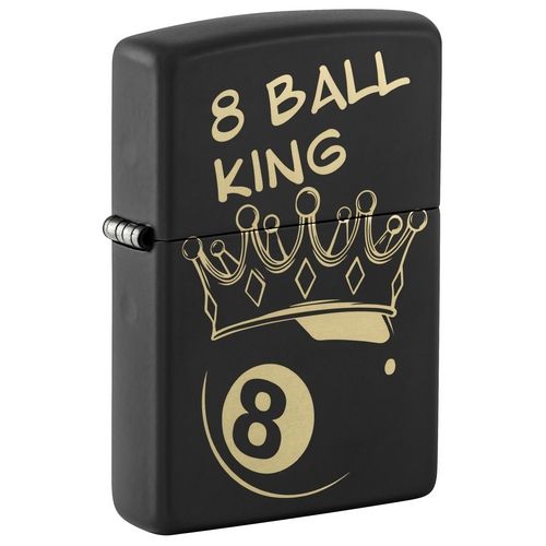 Zippo Aansteker 218 King 8 Ball Design - achteraanzicht