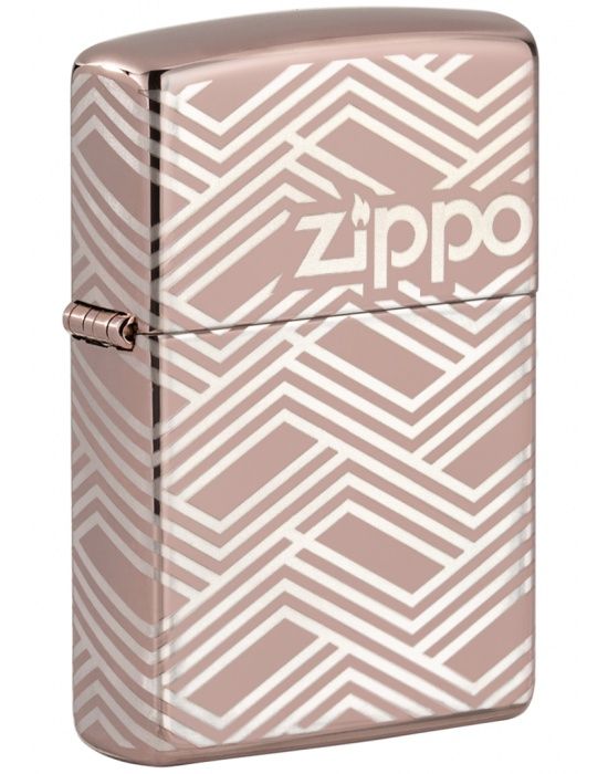 Zippo Aansteker Abstract Laser Design - vooraanzicht