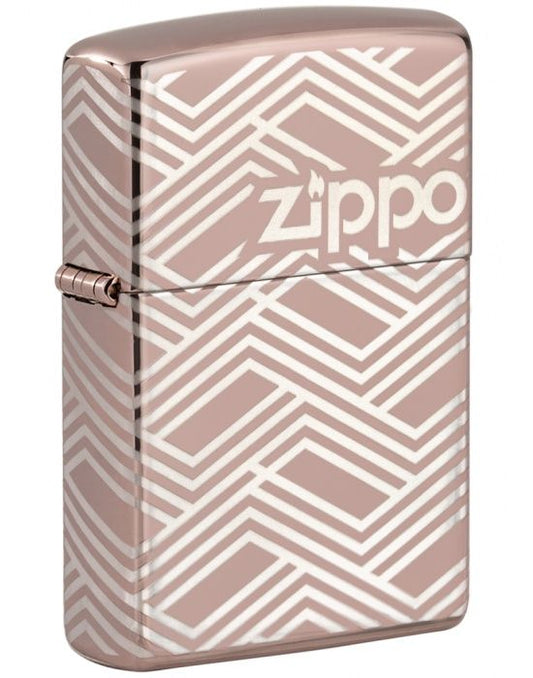 Zippo Aansteker Abstract Laser Design - vooraanzicht