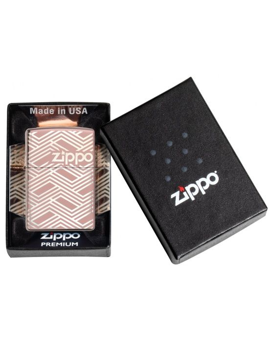 Zippo Aansteker Abstract Laser Design - detail