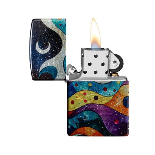 Zippo Aansteker Abstract Space Design - detail