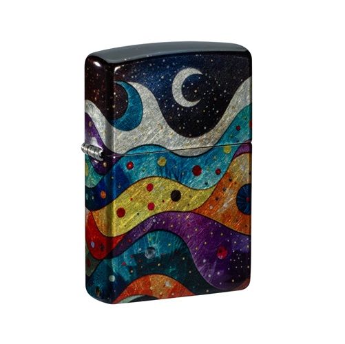 Zippo Aansteker Abstract Space Design - achteraanzicht