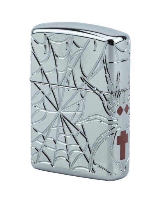 Zippo Aansteker Armor Limited edition Spider - achteraanzicht