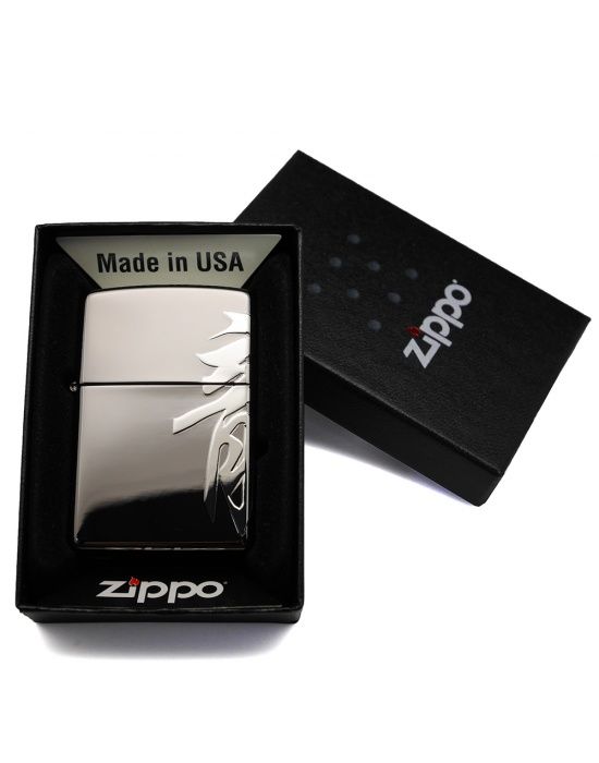 Zippo Aansteker Asian 3 Side Dragoon Text BK - vooraanzicht