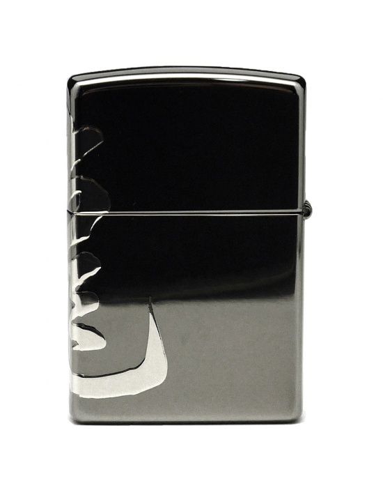 Zippo Aansteker Asian 3 Side Dragoon Text BK - achteraanzicht